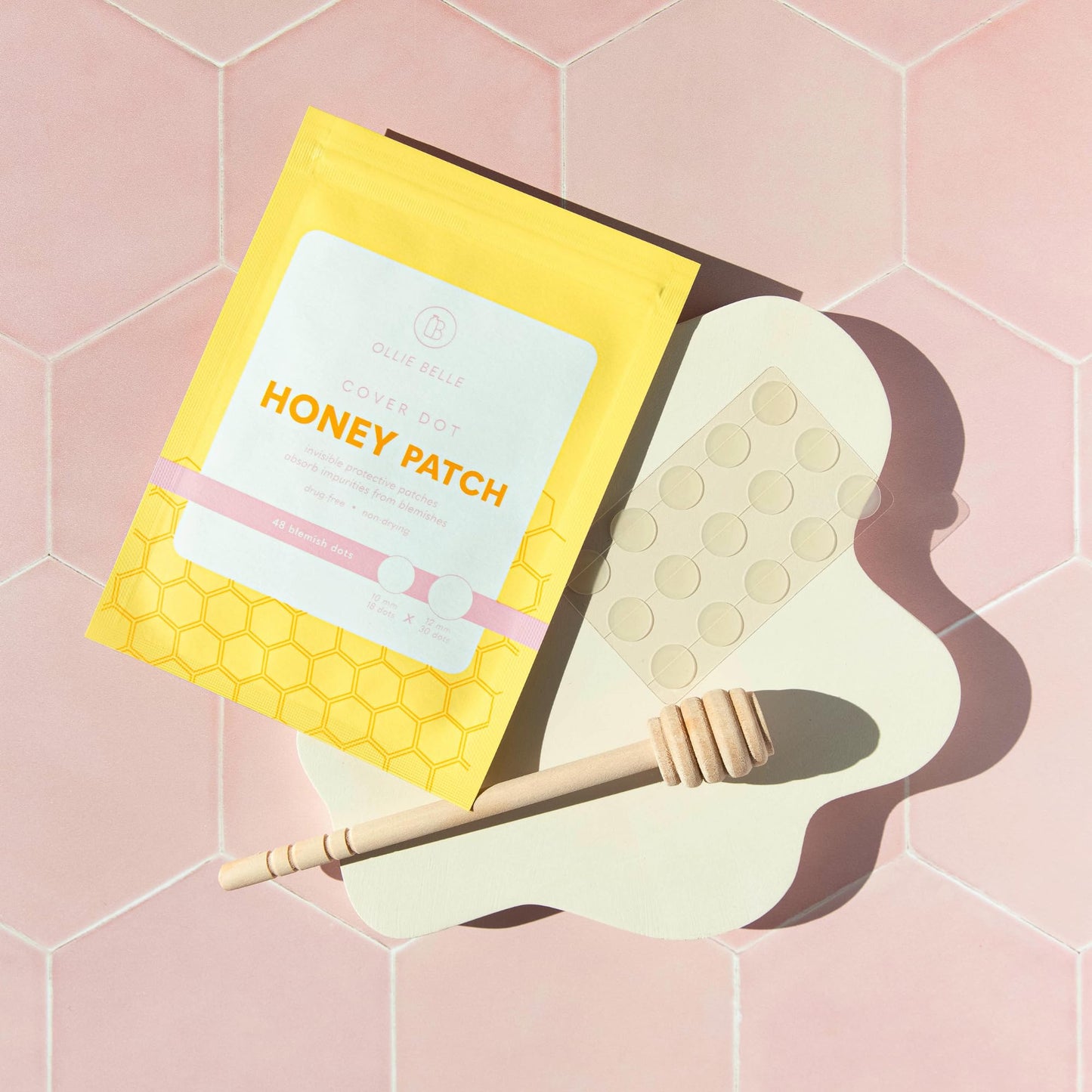 Cover Dot Ollie Belle Hydrocolloid Acne Patches with Honey Invisible Pimple Stickers Blemish Treatment (192 dots) Made in Korea