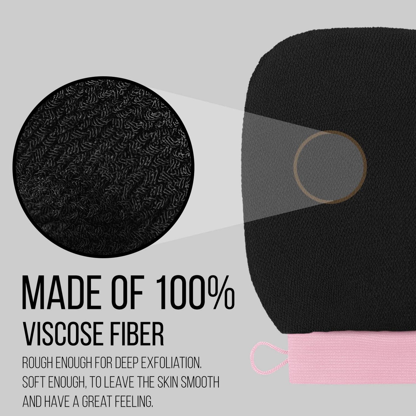 Valitic Exfoliating Glove for Body Scrub- Body Scrubber Exfoliator Mitt for Shower & Bath - Exfoliating Body & Face Dead Skin Remover - Korean Style Exfoliating Women & Men