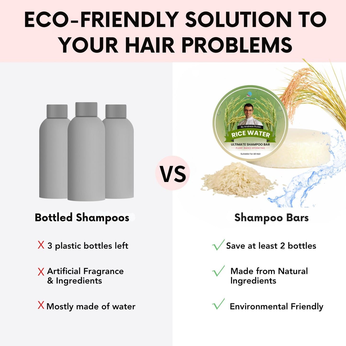 HandMade Shampoo Bar – 2 in 1 Shampoo Bar And Conditioner For Dry Hair, Hair Nourishment, Prevents Spilt Ends With Plant Based Hydrating SLS Free Shampoo Bar (Marshmallow)