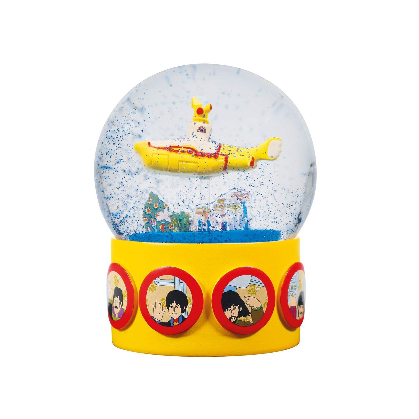 Half Moon Bay | Yellow Submarine Snow Globe | The Beatles Snow Globes For Adults | Quirky Christmas Ornaments & Christmas Decor | Funny Snow Dome | The Beatles Gifts & Music Gifts | Musical Xmas Decor