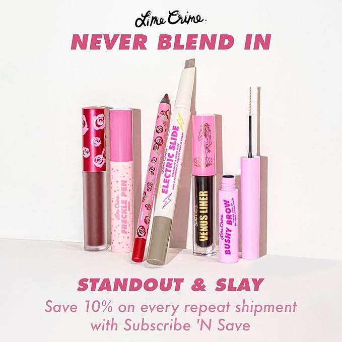 Lime Crime Plushies Soft Matte Lipstick, Jam (Deep Red) - Blackberry Candy Scent - Plush, Long Lasting & High Comfort for All-Day Wear - Talc-Free & Paraben-Free