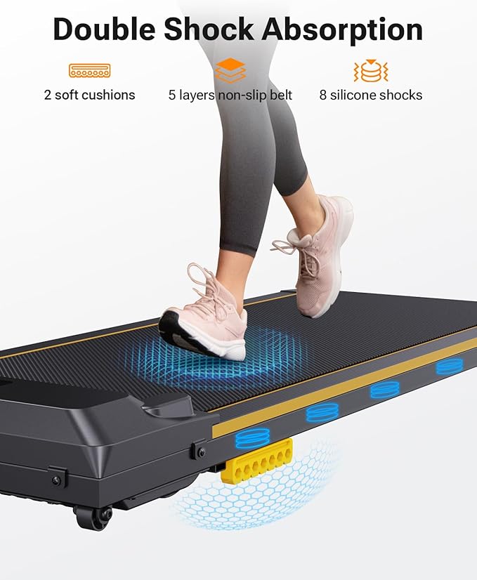 UREVO Smart Scale for Body Weight+UREVO Walking Pad, Under Desk Treadmill