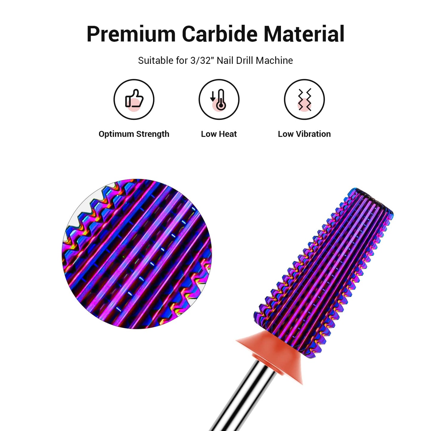 MelodySusie Professional Nail Drill - 30000 RPM Rechargeable Portable Nail Drills with 6 Bits and 106 Sanding Bands with Professional 5 in 1 Nail Drill Bits