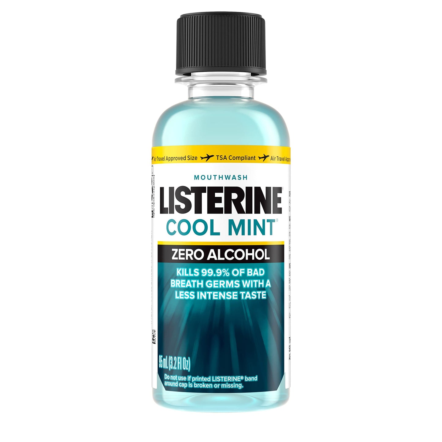 Listerine Antiseptic Zero Cavity Mouthwash, Clean Mint, 3.2 Ounce (Pack of 12)