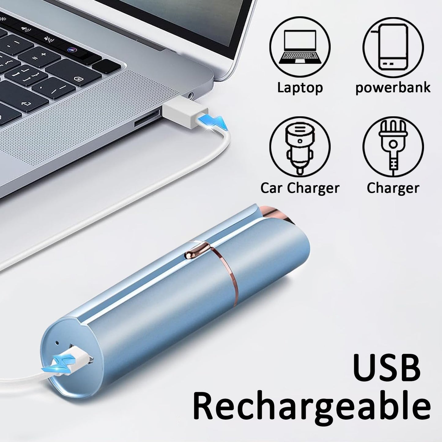 Facial Hair Removal for Women, Painless Hair Remover for Face Woman, Upper Lip Chin Hair Removal, USB Rechargeable