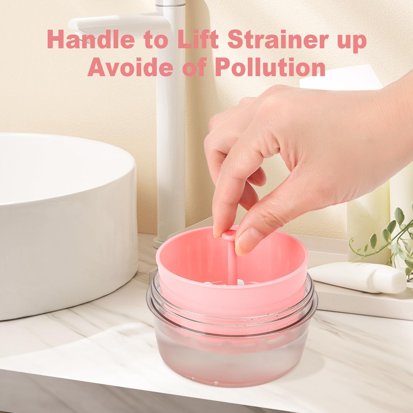 Leakproof Denture Bath Case, Denture Soak Case for Travel, Portable Denture Container Cups Box for Braces/Mouth Guard/Night Guard/Retainers, with Brush and Removal Tool – Pink