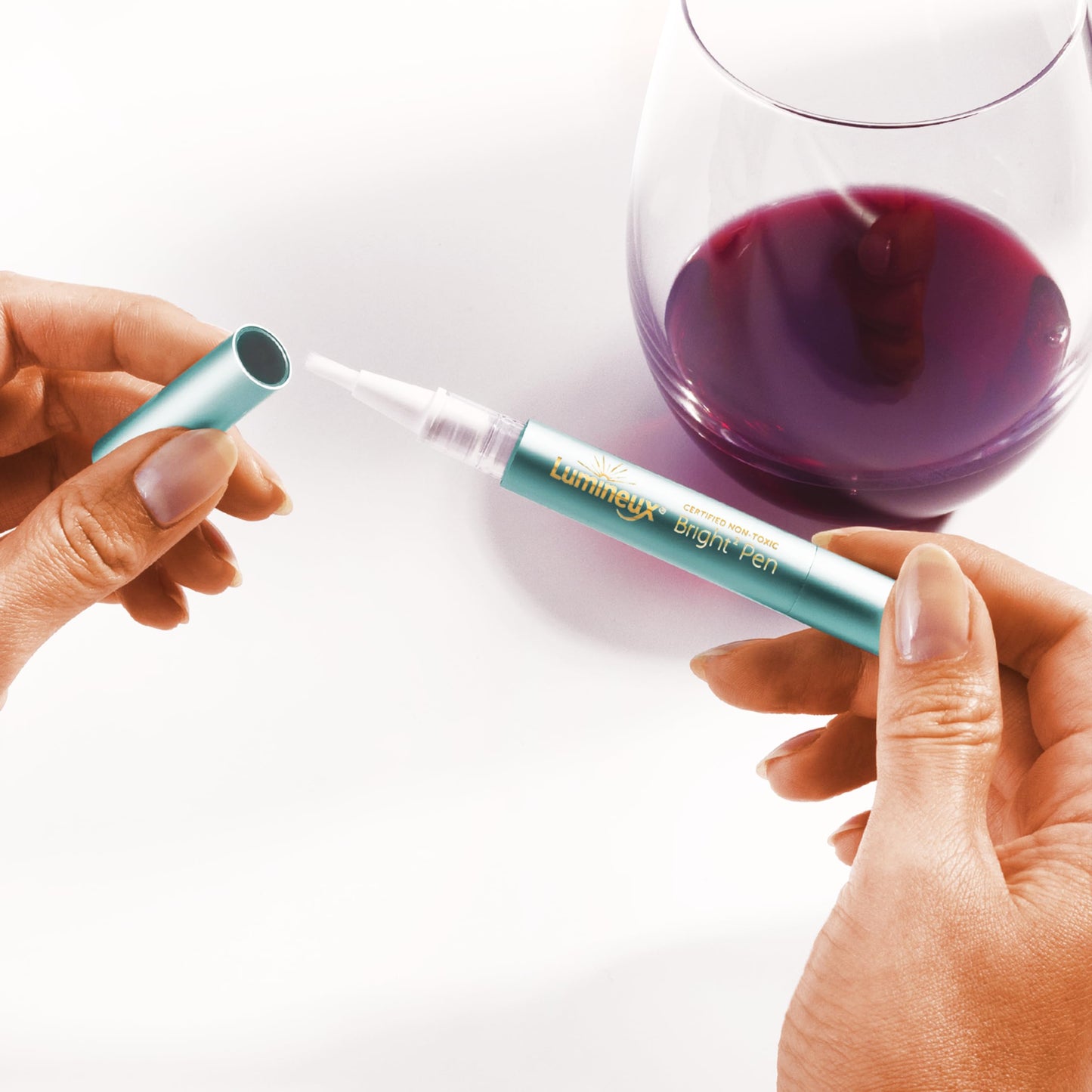 Lumineux 2-in-1 Whitening Pen (1 Pack) Enamel Safe and Clinically Proven to Whiten Without The Sensitivity - Removes Coffee, Tea, and Smoking Stains