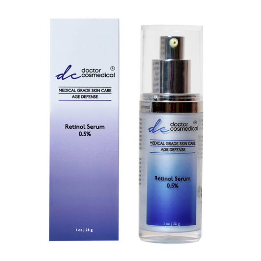 Doctor Cosmedical Retinol Serum 0.5% | Perfect Anti-Aging Cure | Anti-Aging 0.5% Retinol Skin Repair Face Cream | Non Greasy Professional Grade Formula | 1Oz / 28g