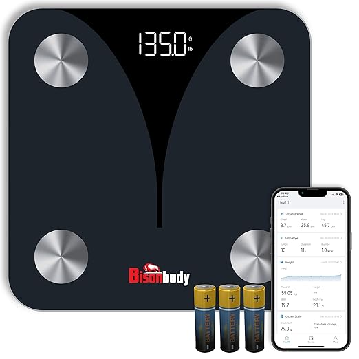 Smart Digital Body Scale – Detects 20 Body Composition Metrics Including Weight, BMI, Body Fat, and Much More – Connects to Smartphone App – Supports 8 Users – Digital Family Scale