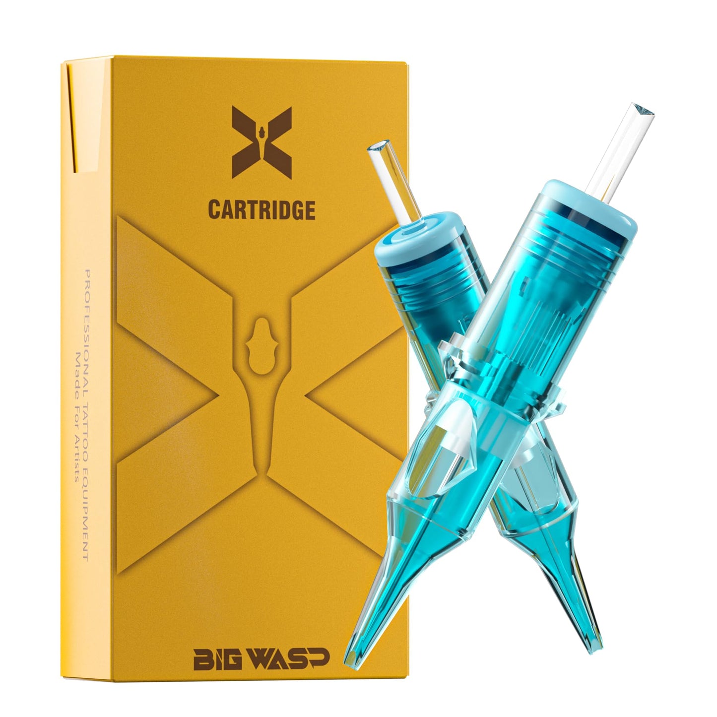 BIGWASP X Tattoo Cartridge Needles 1209RL - 20Pcs 9RL #12 Standard 0.35mm 9 Round Liner Disposable Tattoo Needles for Rotary Tattoo Machines