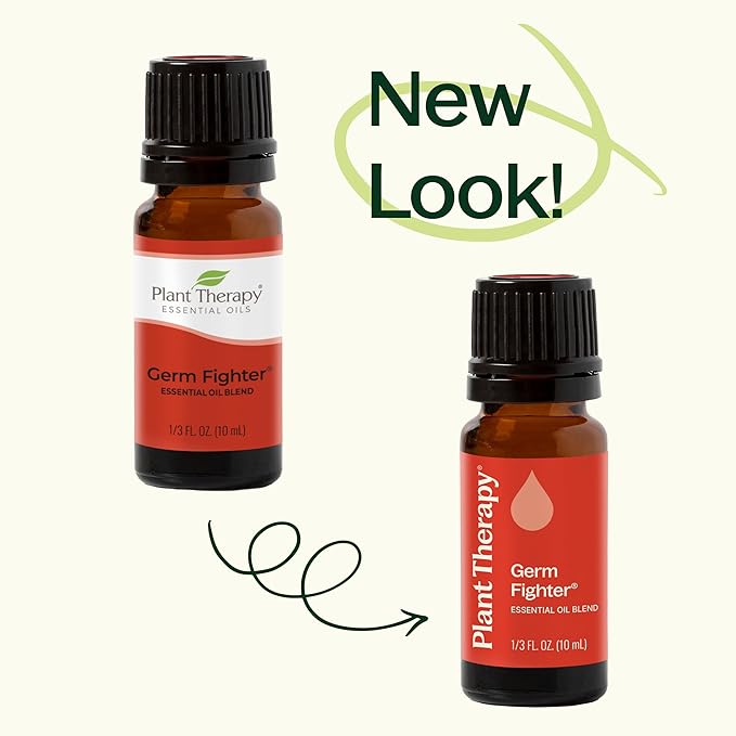 Plant Therapy Germ Fighter Essential Oil Blend 100% Pure, Undiluted, Natural Aromatherapy, Therapeutic Grade 30 mL (1 oz)