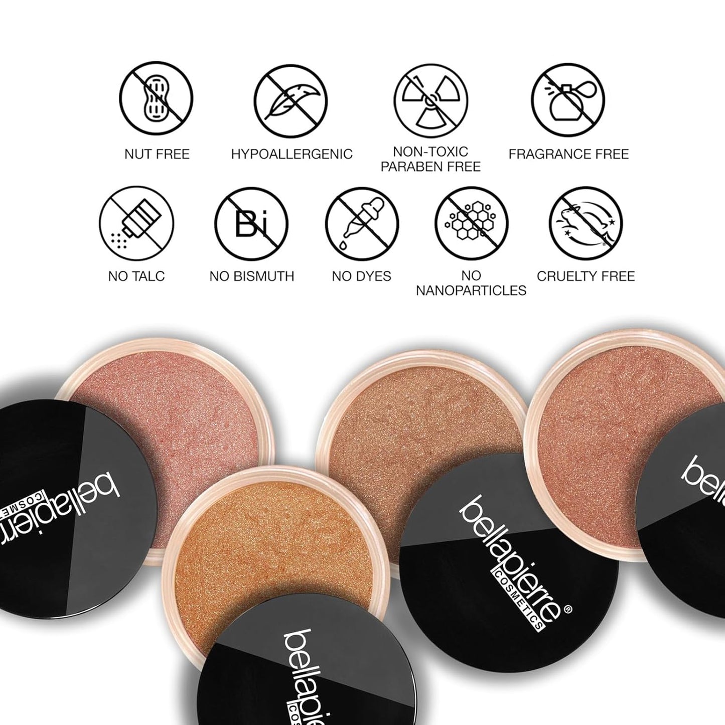 bellapierre Mineral Bronzer - Loose Powder | SPF Protection | Warms Skin Tone for a Sun-Kissed Look | Non-Toxic & Paraben Free - Pure Element - 0.3 Oz