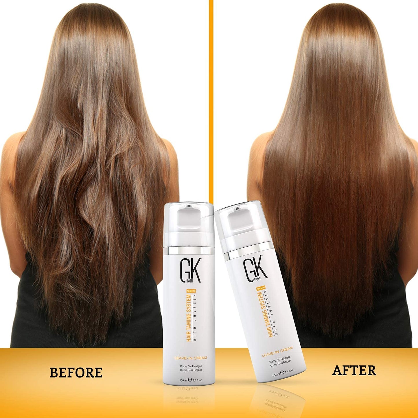 GK Hair Global Keratin Balancing Shampoo and Conditioner 300ml Set & Leave in Conditioner Cream 130ml For Detangling Smoothing Strengthening Moisturizing