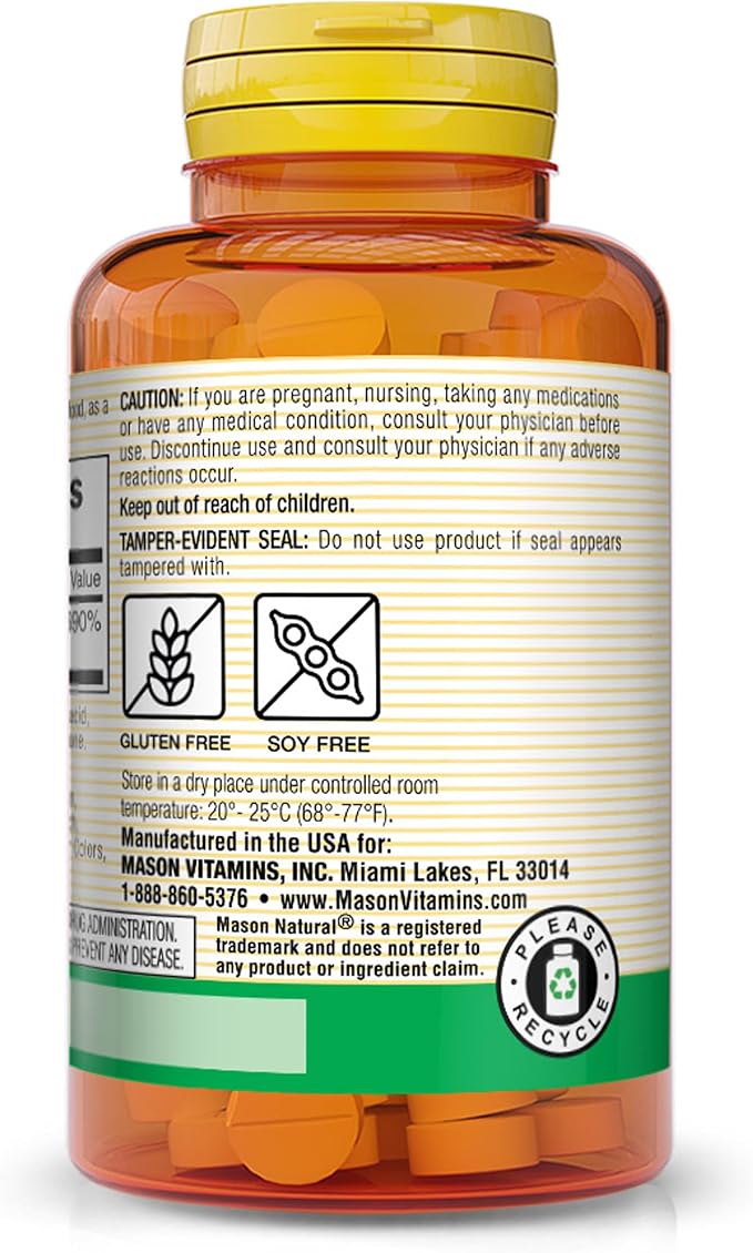 MASON NATURAL VITAMIN B-2 100mg 100 TABS