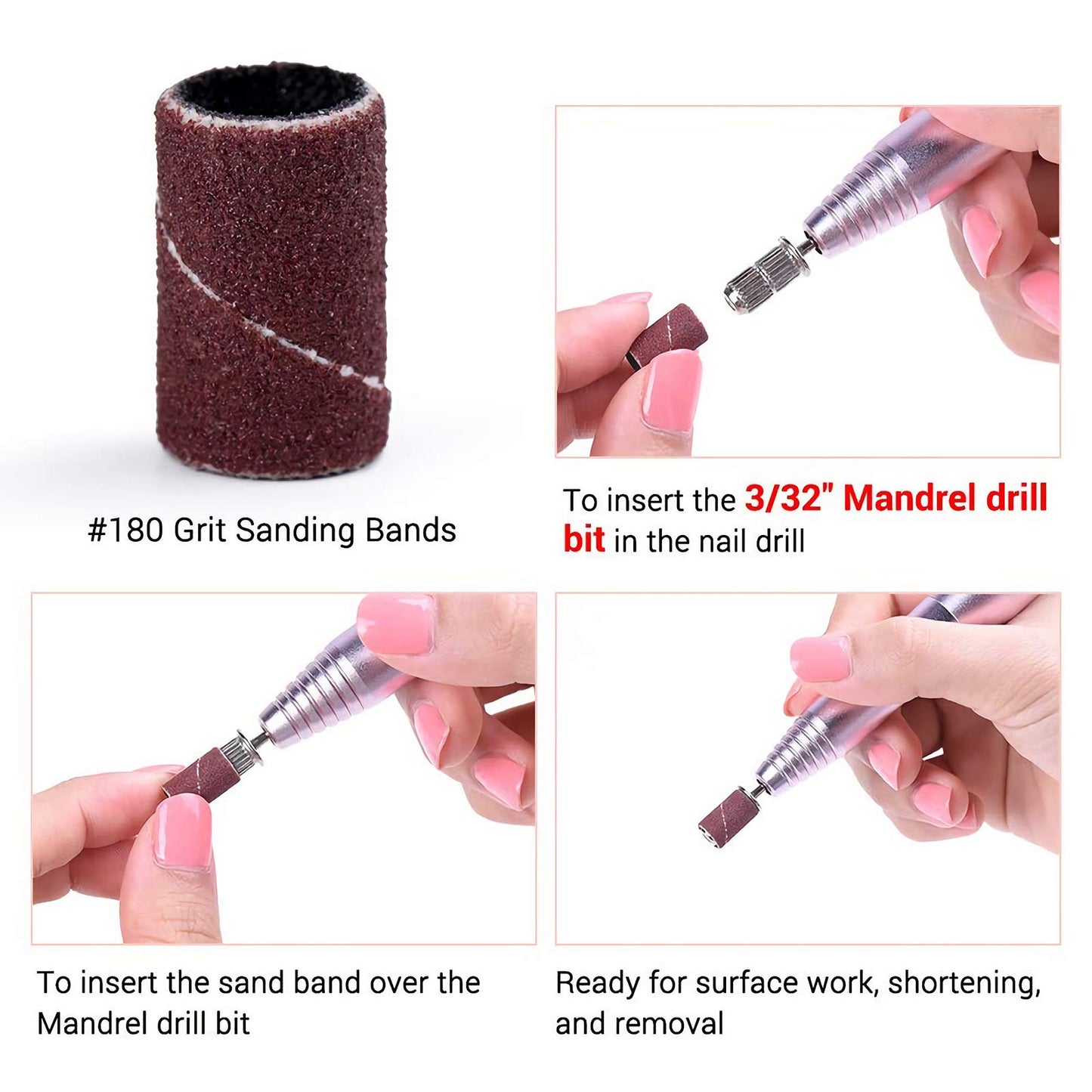 MelodySusie 30000 RPM Professional Nail Drill-Scarlet, High Speed, Low Heat, Low Noise, Low Vibration, Portable Electric Efile Drill for Shaping, Buffing, Removing Acrylic Nails, Gel Nails