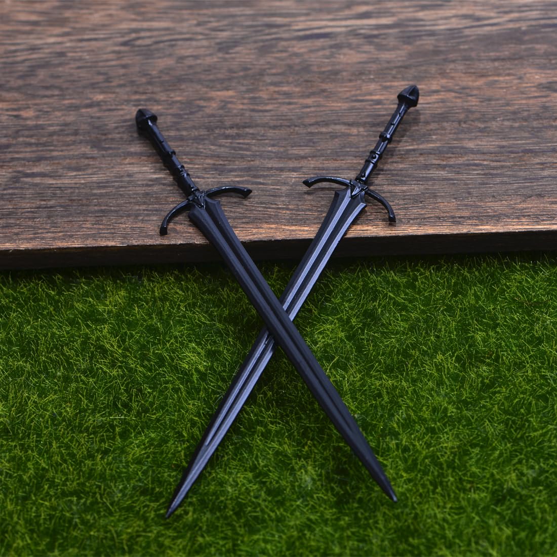 LANGHONG 2PCS Retro Viking Hairpin For Women Sword Hair Pin Hair Styling Pins (SRTL2)