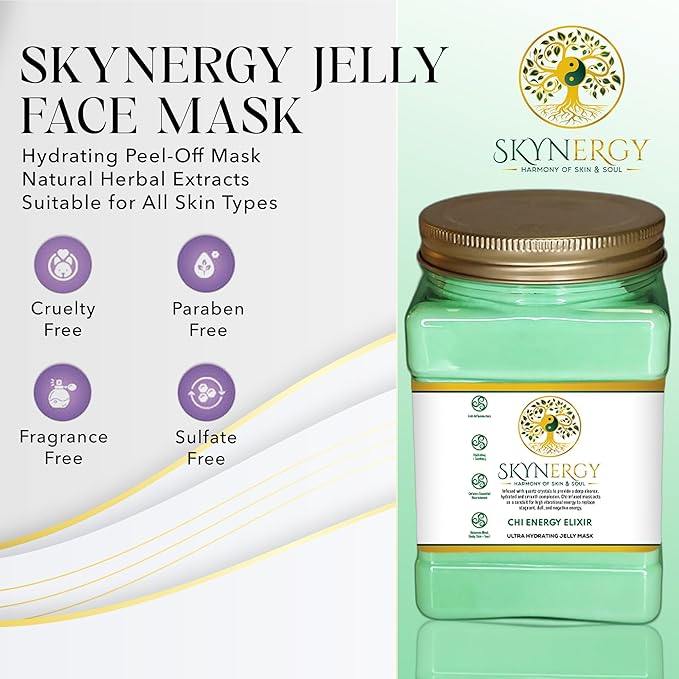 Chi Energy Elixir Jelly Mask - Professional Grade HydroGlo Jelly face Masks for facials professional Peel Off Face Mask for Skin Hydration,Radiance,Reduced Fine Lines,Pigmentation | 30 fl oz