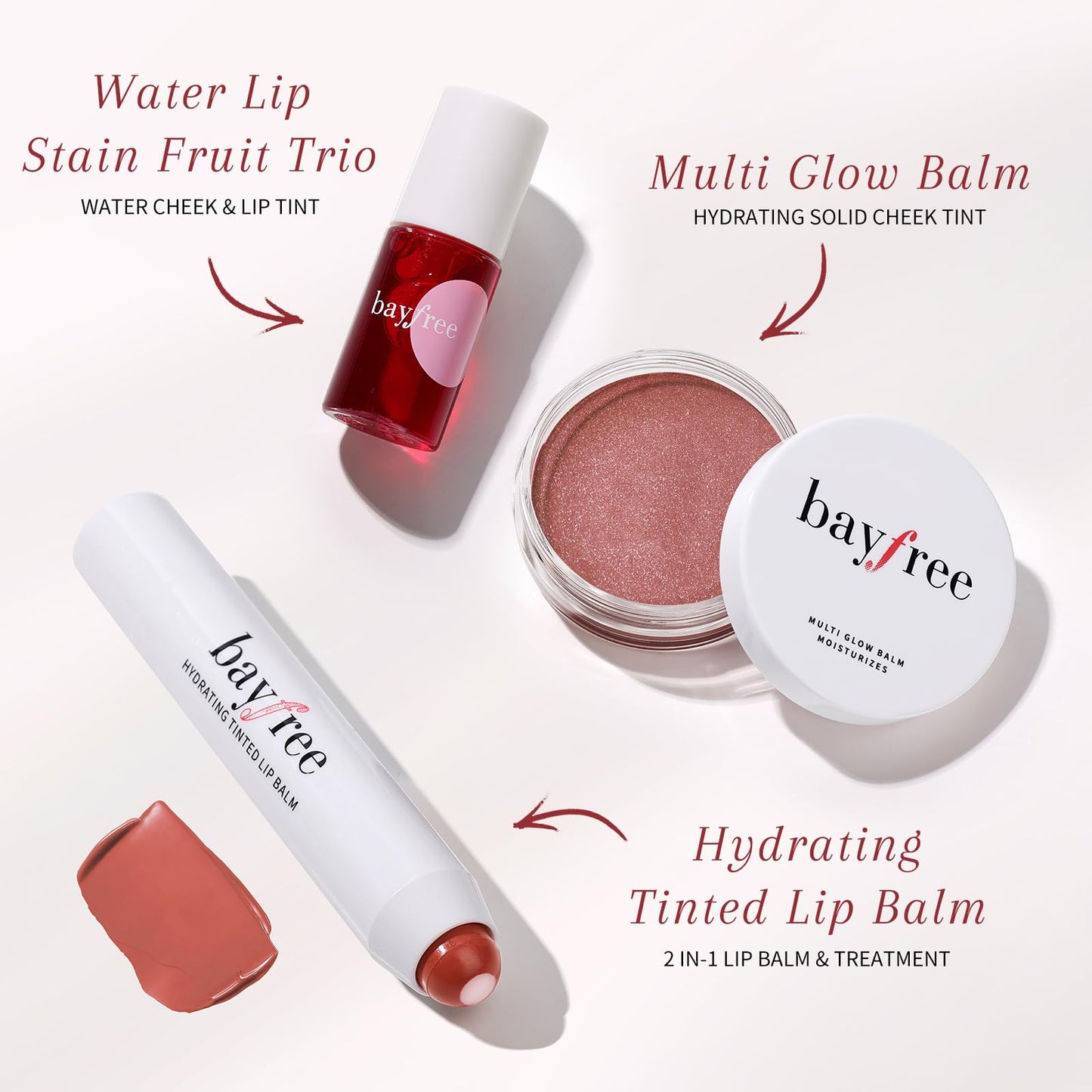 bayfree Tinted Lip Balm Plumper, Glossy, Pump Lips, Lightweight, Moisturize & Tint with Jojoba Seed Oil, Vegan Lip Balm Lip Care Present, Garden