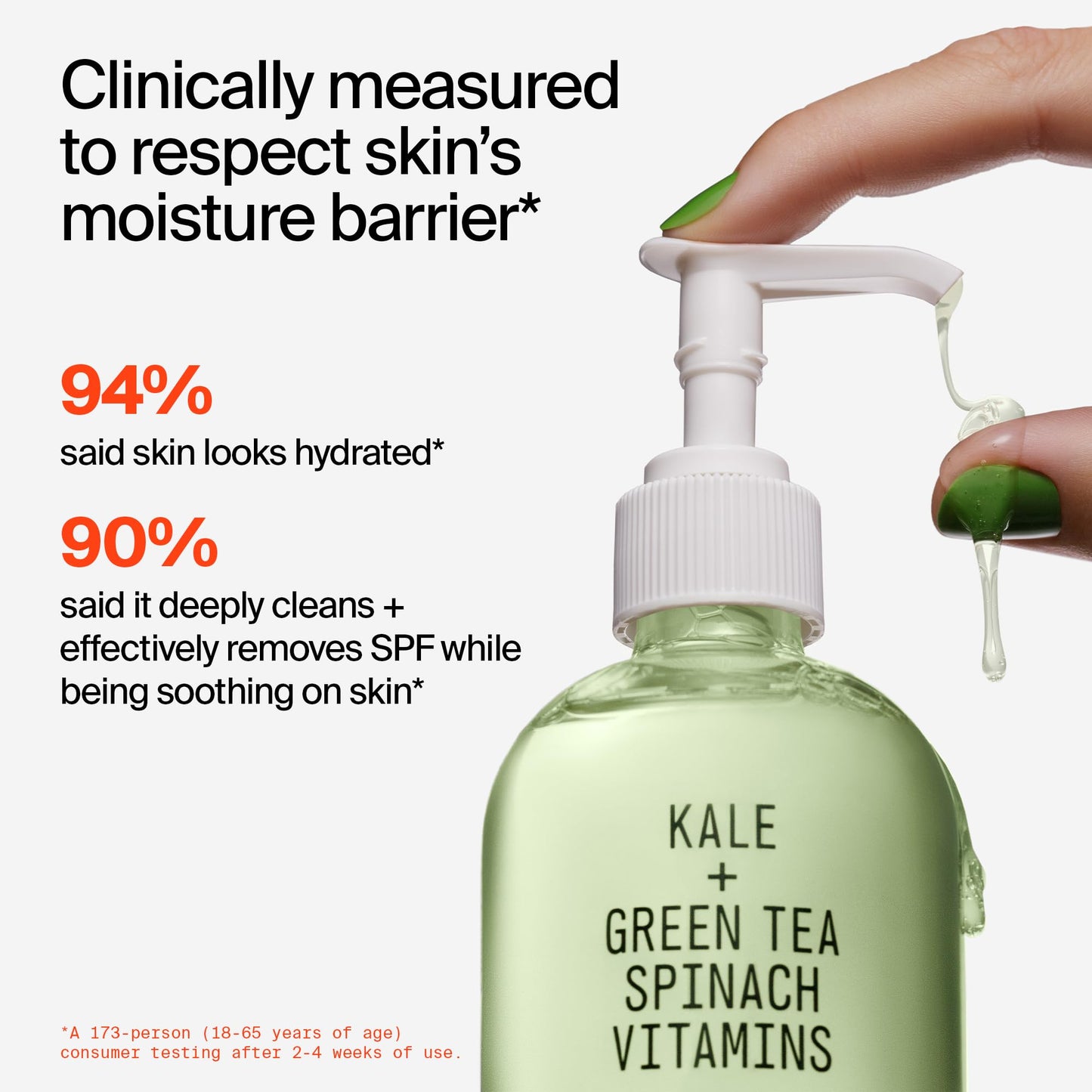 Youth To The People Facial Cleanser - Kale and Green Tea Cleanser - Gentle Face Wash, Makeup Remover + Pore Minimizer for All Skin Types - Vegan (8oz)