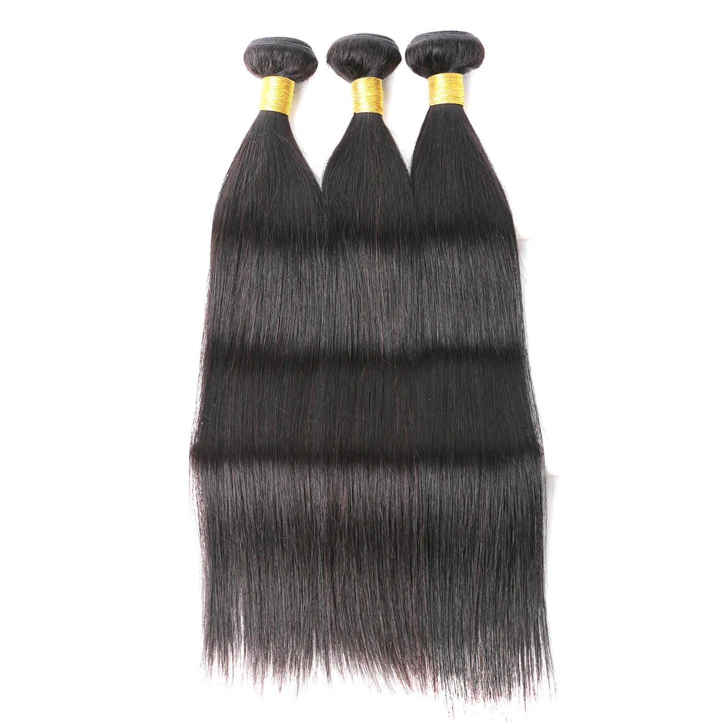 DaiMer Brazilian Straight Human Hair Bundles 12A Grade Unprocessed Remy Virgin Hair Extensions Real Straight Hair Weaving Natural Color 3 pcs 18 18 18 inch No Shedding