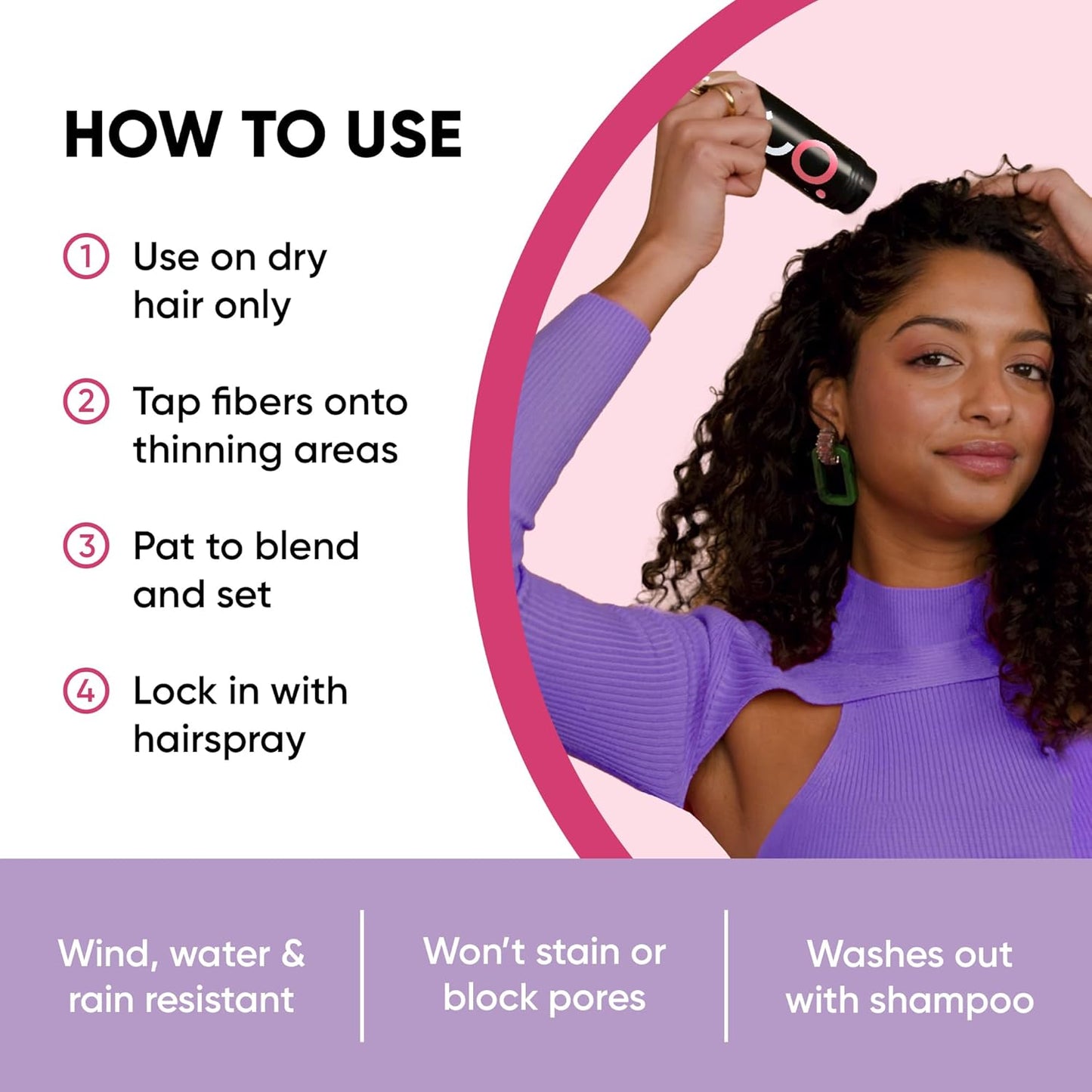 GBG Hair Fibers for Thinning Hair & Bald Spots (Grey) - 25g Bottle - Conceals Hair Loss - Instant Cover Up & Volume in 30 Seconds, Hair Powder for Women & Men - Cruelty Free