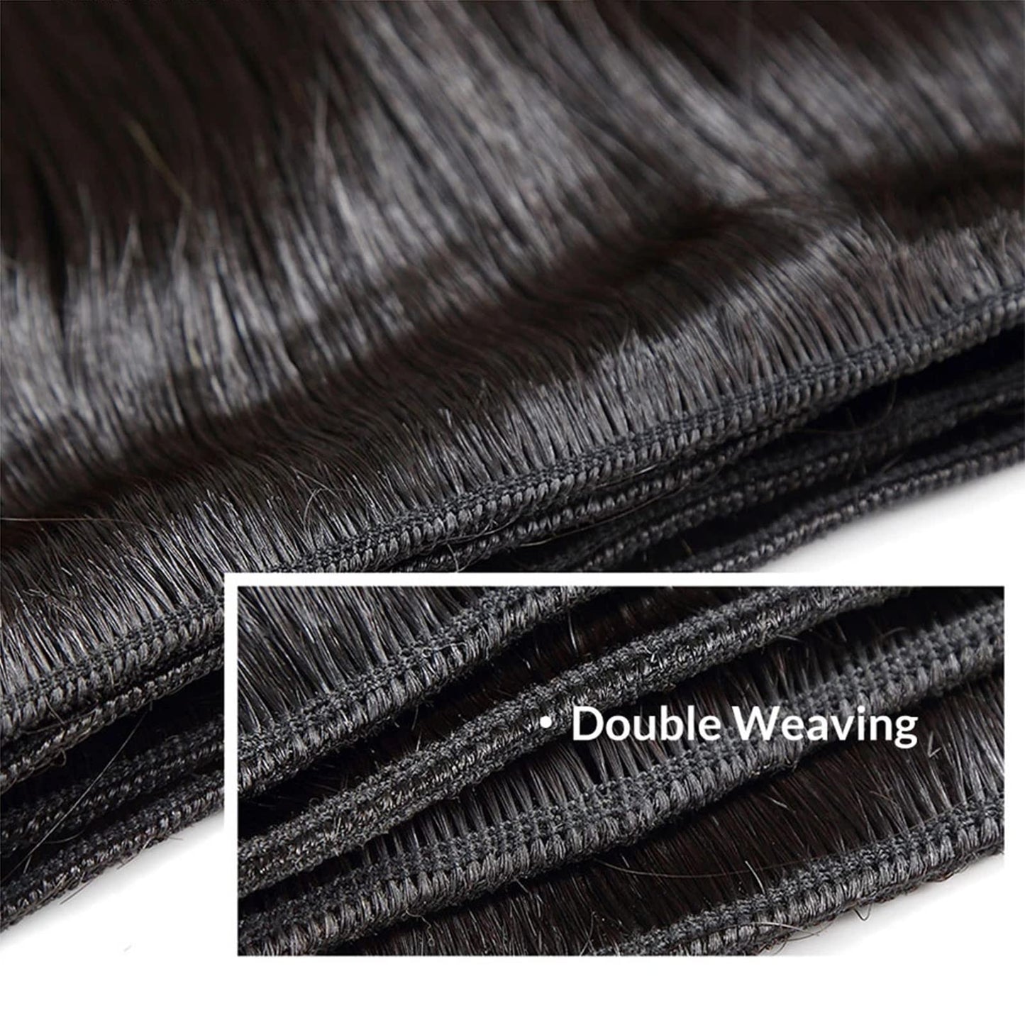huarisi 22 inch Human Hair Straight Bundle Silky 10A Virgin Remy Straight Human Hair Single Bundles 100% Unprocessed Brazilian Hair Bundles Natural Color for Blaack Women