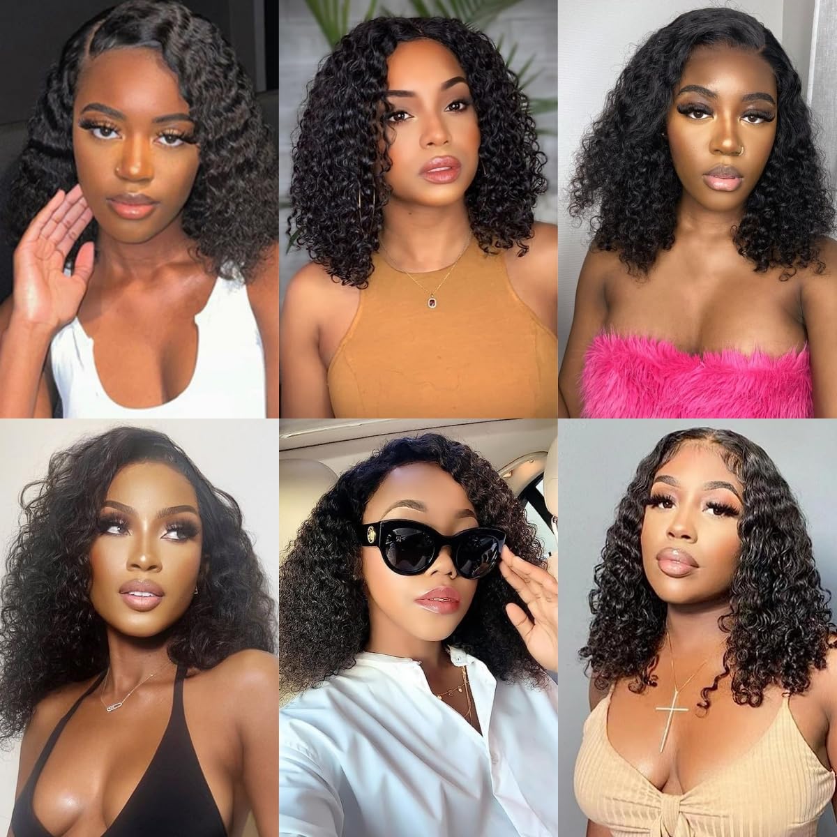 LDJOY Curly Lace Front Wigs Human Hair with Pre Plucked 180% Density Wigs for Black Women Human Hair with Baby Hair Glueless Curly Wigs 13×4 HD Transparent Lace Frontal Wigs Natural Color 16 Inch