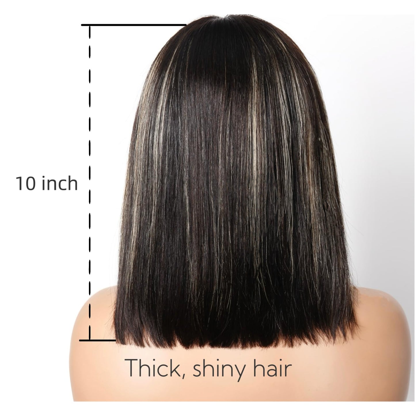 SAYIDON Highlight Bob Wig Human Hair 5x5 Short Bob Wigs 180% Density Wear and Go Glueless Wig HD Lace Front Wig Human Hair Pre Plucked With Baby Hair 12 Inch
