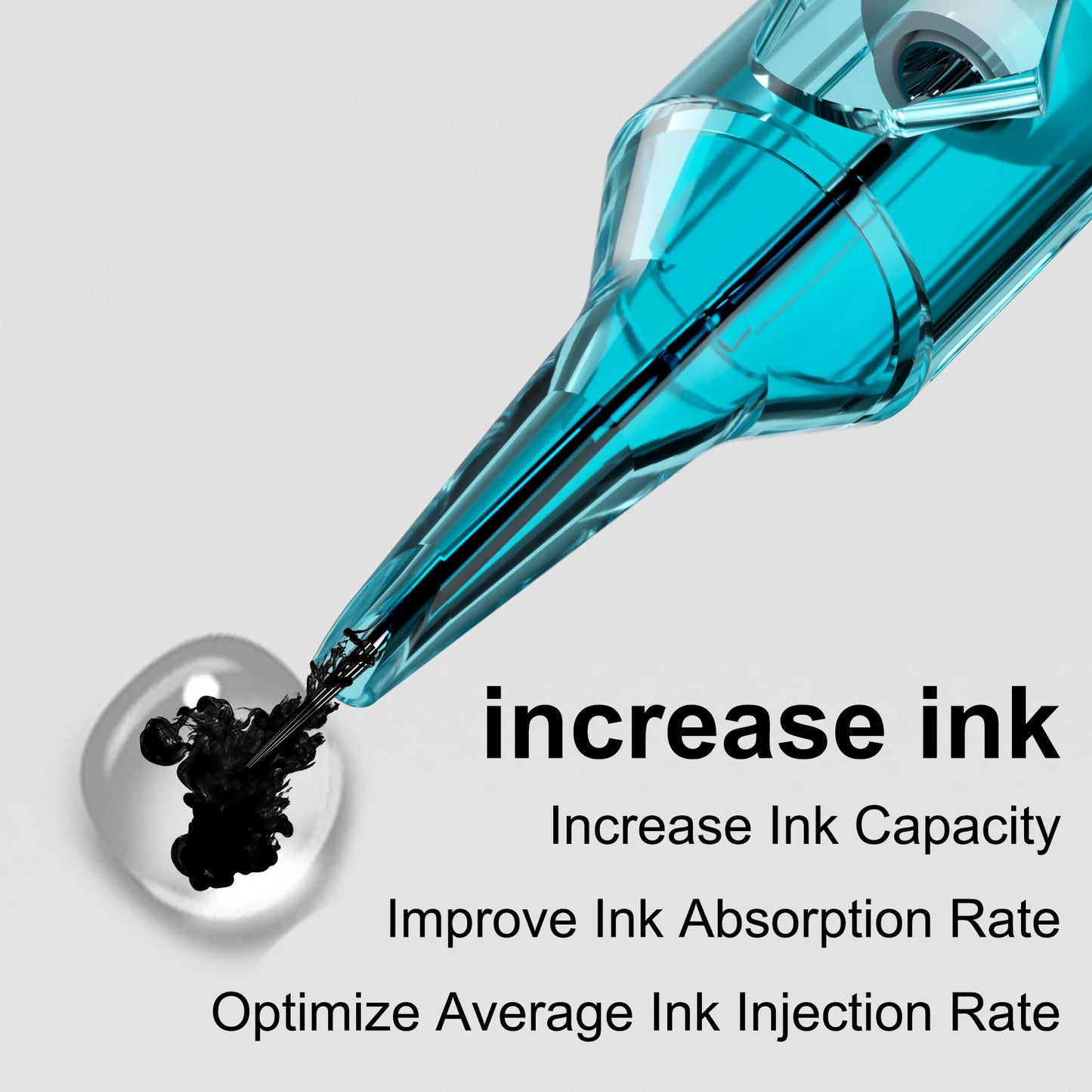 BIGWASP X Tattoo Cartridge Needles 1209RL - 20Pcs 9RL #12 Standard 0.35mm 9 Round Liner Disposable Tattoo Needles for Rotary Tattoo Machines