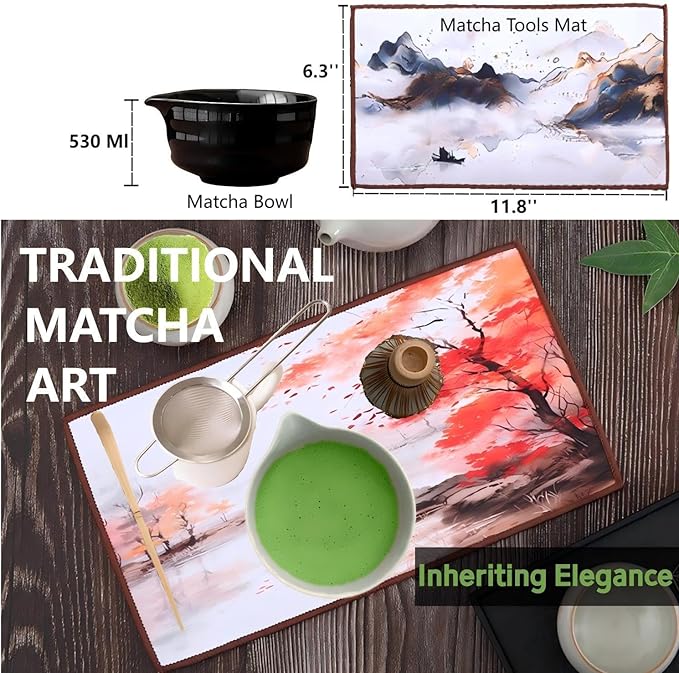 Matcha Whisk Holder Matcha Chasen Whisk Stand Ceramic Holder fit for Traditional Japanese Tea Ceremony Starter Matcha Tools Matcha Bowl (Sakura Pink Matcha Bowl)