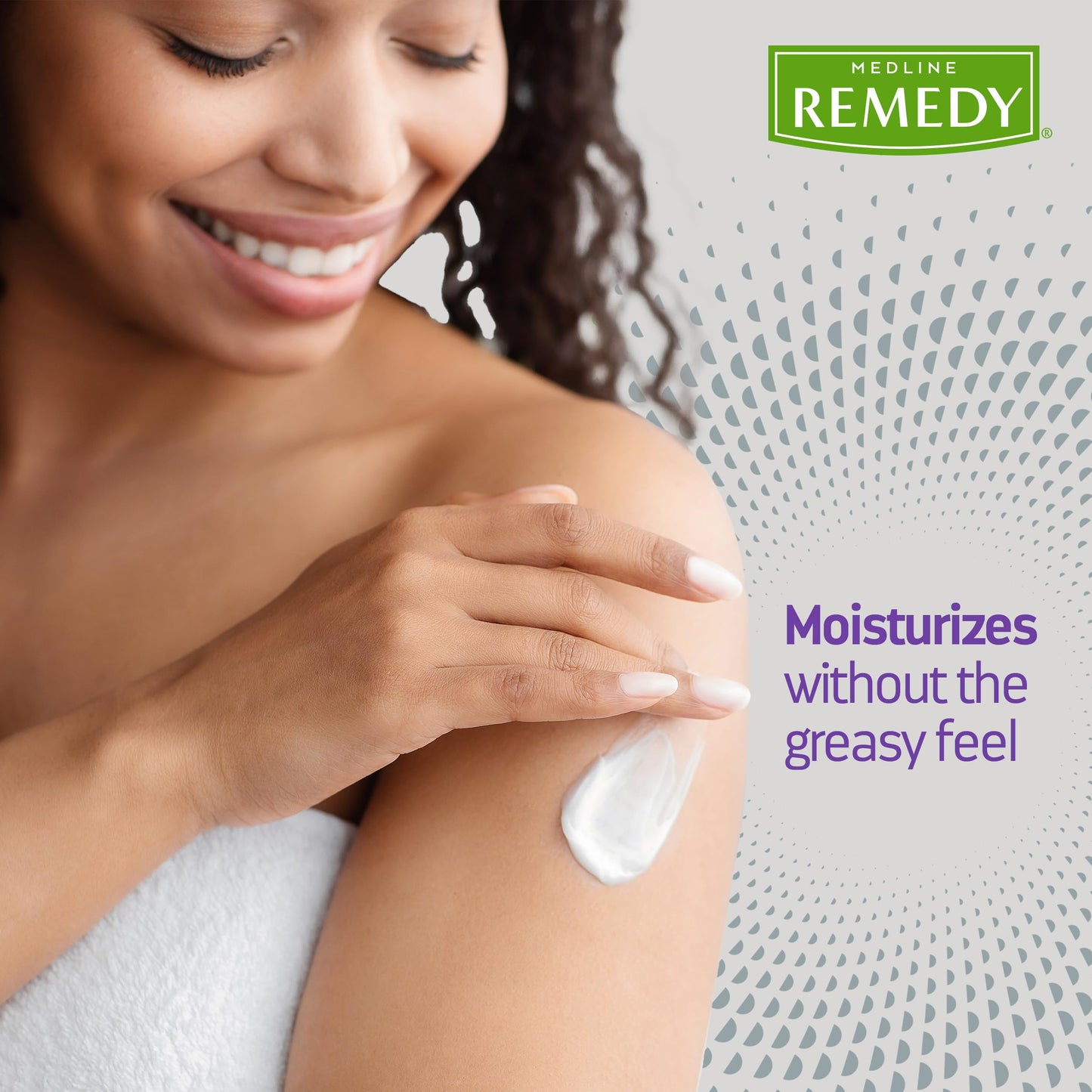 Medline Remedy Specialized Skin Cream, Scented, Advanced Moisturizing Formula for Dry Skin, 4 g Packet, Pack of 144