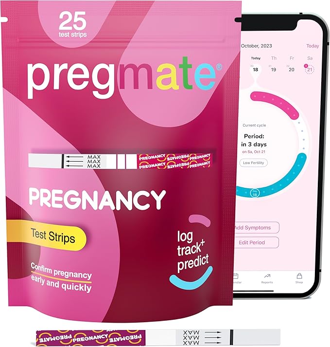 Pregmate 25 Pregnancy Test Strips (25 Count)