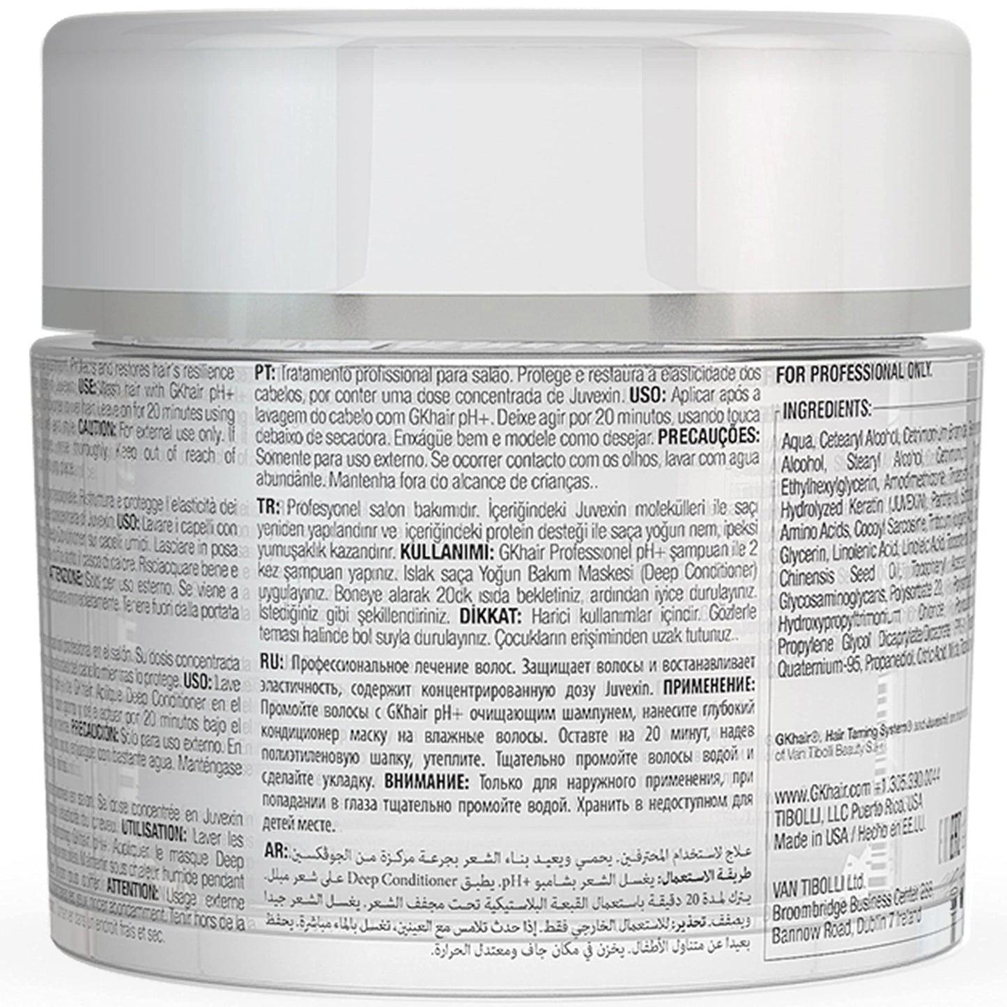 GK HAIR Global Keratin Deep Conditioner Masque 200g/7.5oz - Leave in Conditioner Spray (120ml/4 fl. oz) Hair Protection with Natural Oil