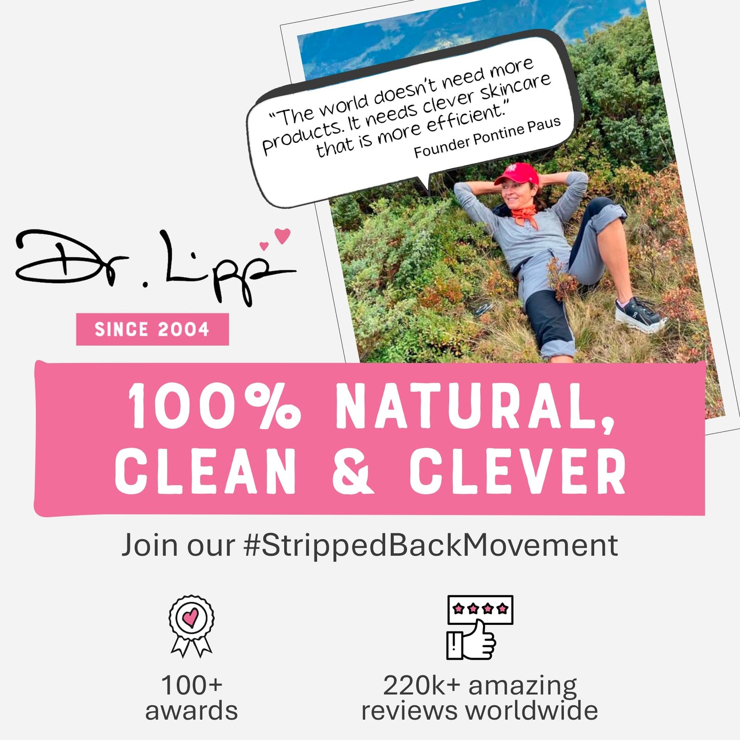DR. LIPP Superfood Lip Tint 3 PACK [3 x 8ml]– 4-in-ONE Ultra Moisturising Tinted Lip Balm, Lip Gloss, Cheek Blush & Glossy Eyeshadow – 100% Natural – Fragrance & Cruelty Free