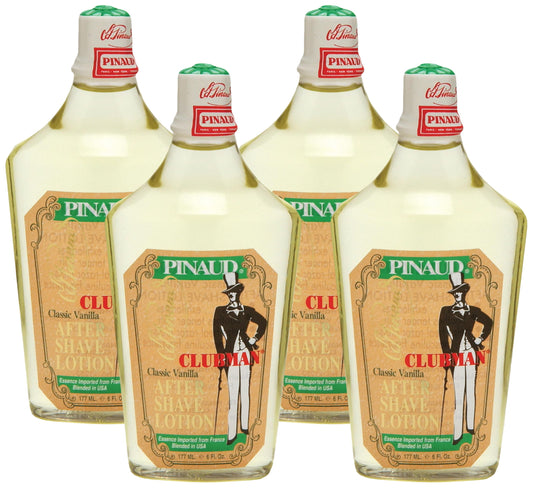 Clubman Classic Vanilla After Shave Lotion, 6 fl oz (Pack of 4)