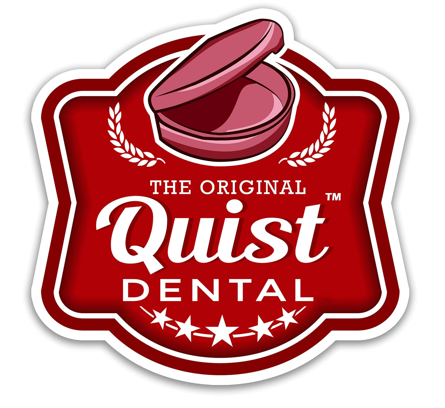 QUIST (TM) FarOut - Orthodontic Retainer Case (Dark Red)