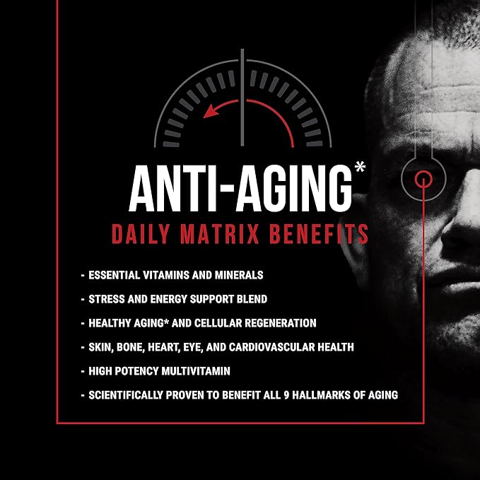 Jocko Fuel TIME WAR - Multivitamin for Men & Women. NAD Supplement for Healthy Aging, Heart, Bone, & Eye Health. Essential Vitamins and Minerals, Supports Stress Relief + Energy Levels - 30 Day Supply