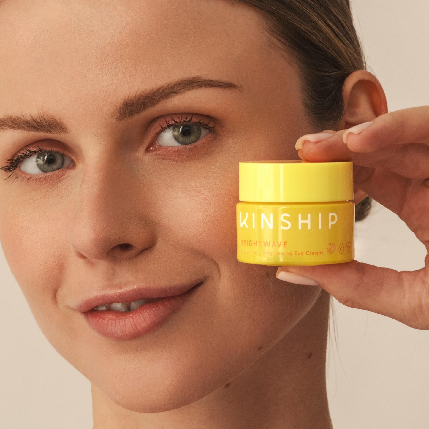 Kinship Supermello Gel Cream Moisturizer + Brightwave Vitamin C Eye Cream Bundle | Lightweight Hyaluronic Acid Face Lotion | Energizing + Brightening Reduce Dark Circles & Puffiness | All Skin Types