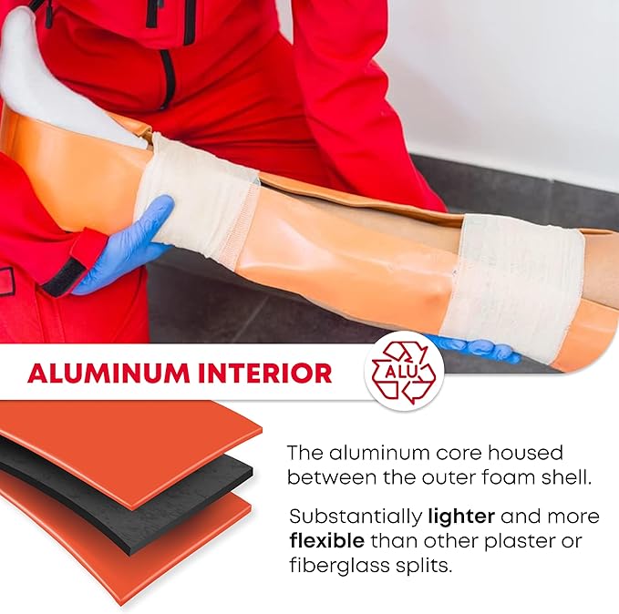 Ever Ready First Aid Universal Aluminum Splint, 24 Inch Rolled (1)