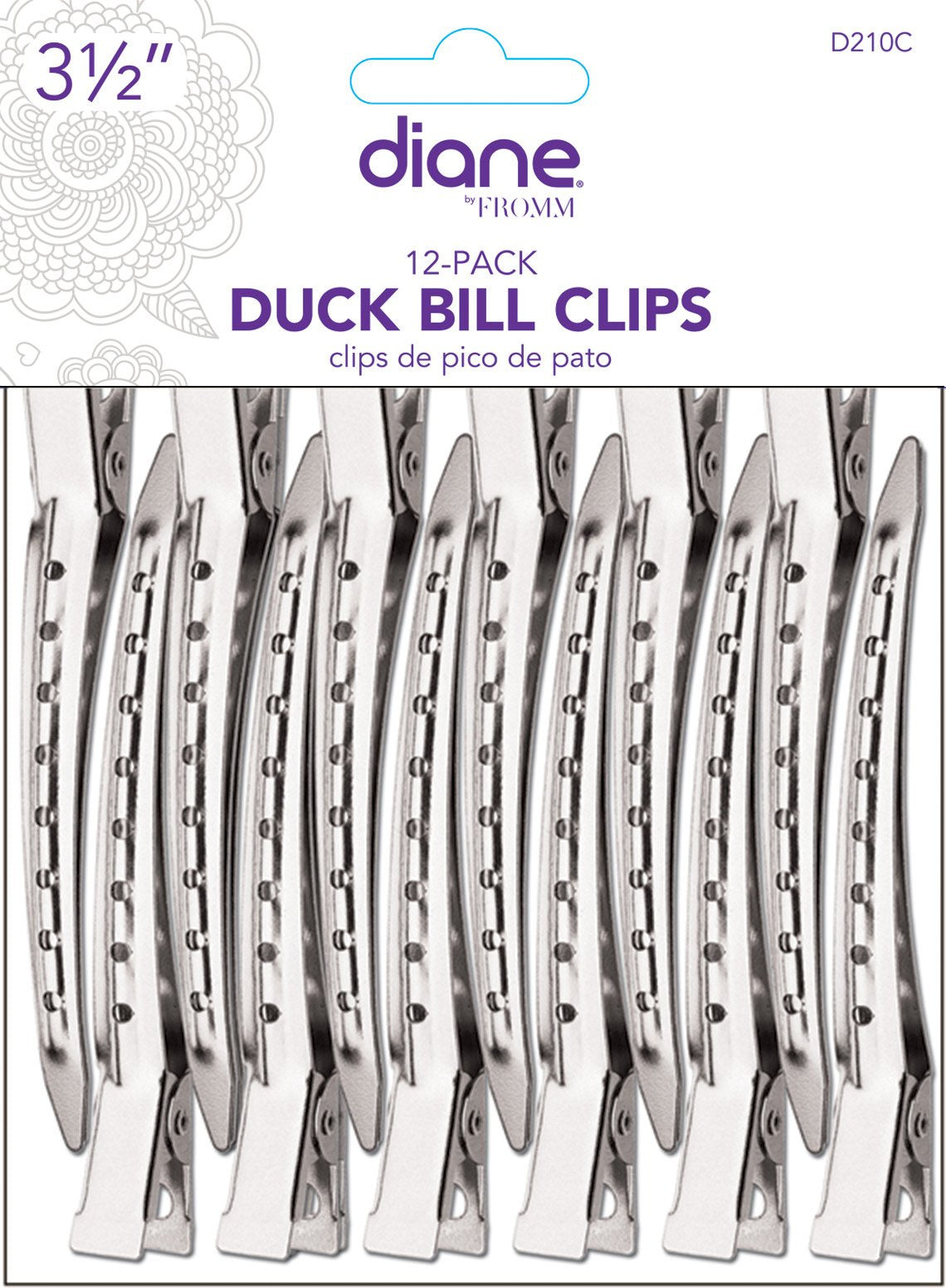 Diane Duck Bill Hair Clips 12 Pack