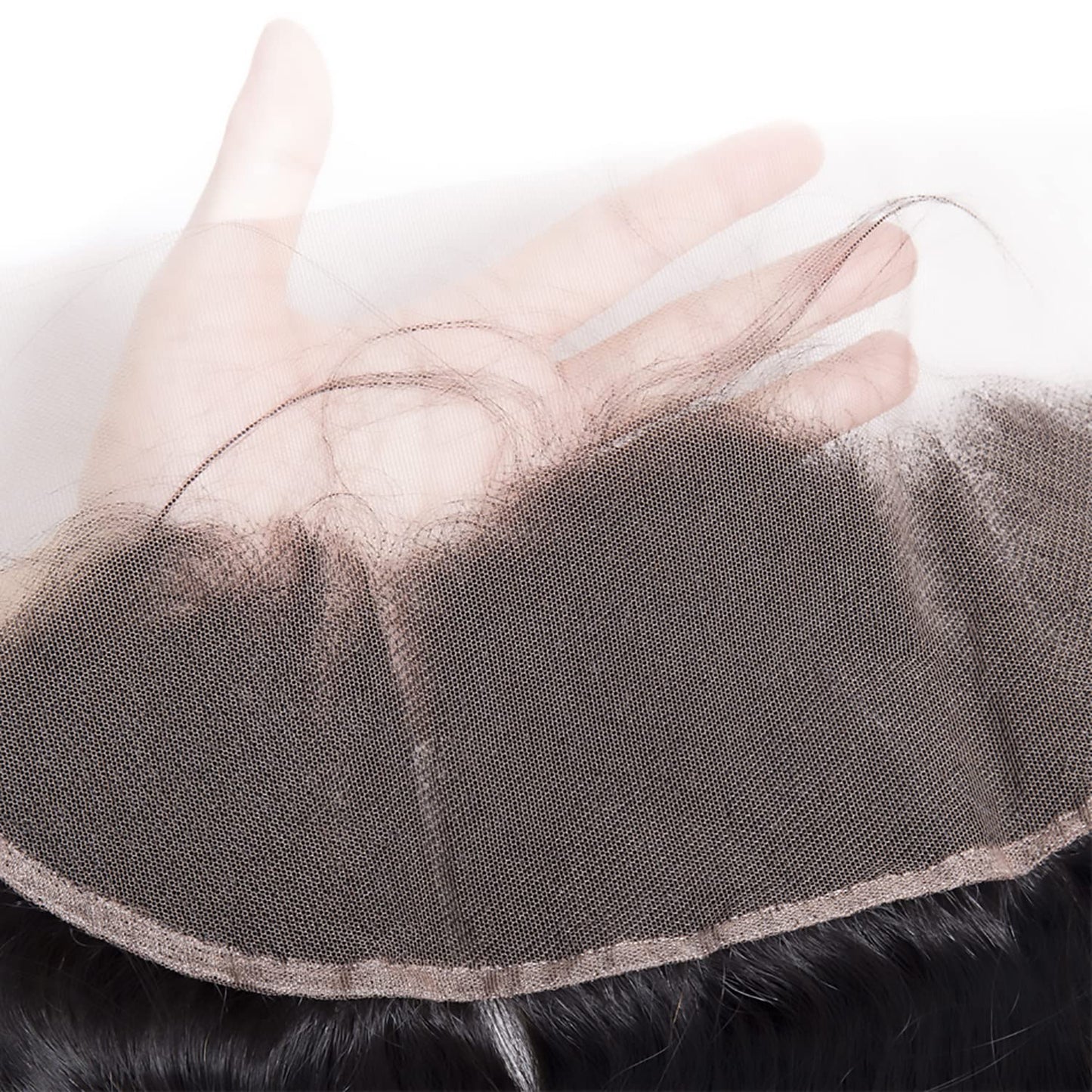 Ear To Ear 13x4 Transparent HD Lace Frontal Human Hair Brazilian Virgin Body Wave Lace Closures Human Hair With Baby Hair Free Part Pre Plucked Hairline 130% Density Brazilian Human Hair