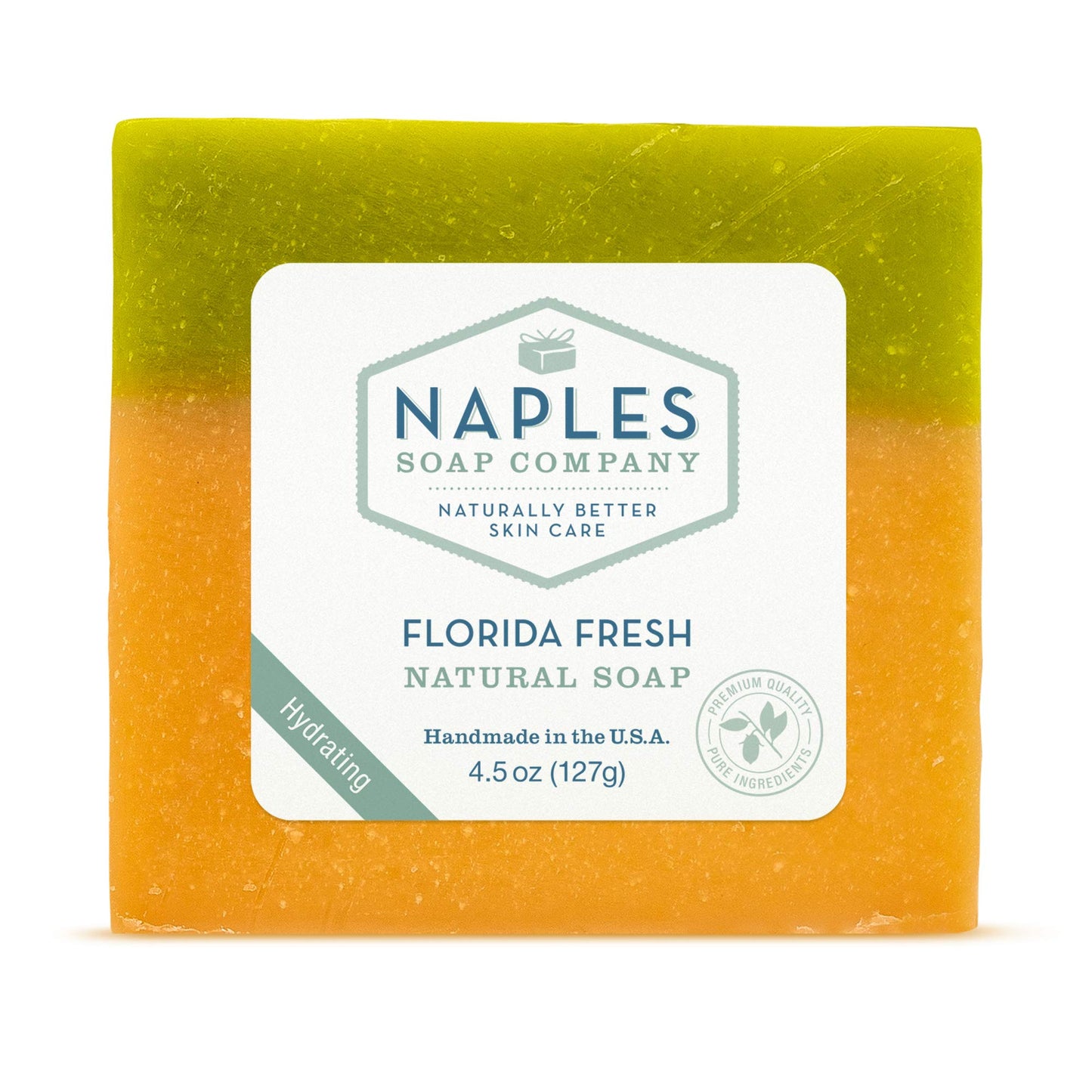 Naples Soap Company Natural Shea Butter and Olive Oil Soap Bar – Antioxidant-Rich Soap Bar Naturally Moisturizes for Smooth, Supple Skin – No Harmful Ingredients – Florida Fresh, 4.5 oz