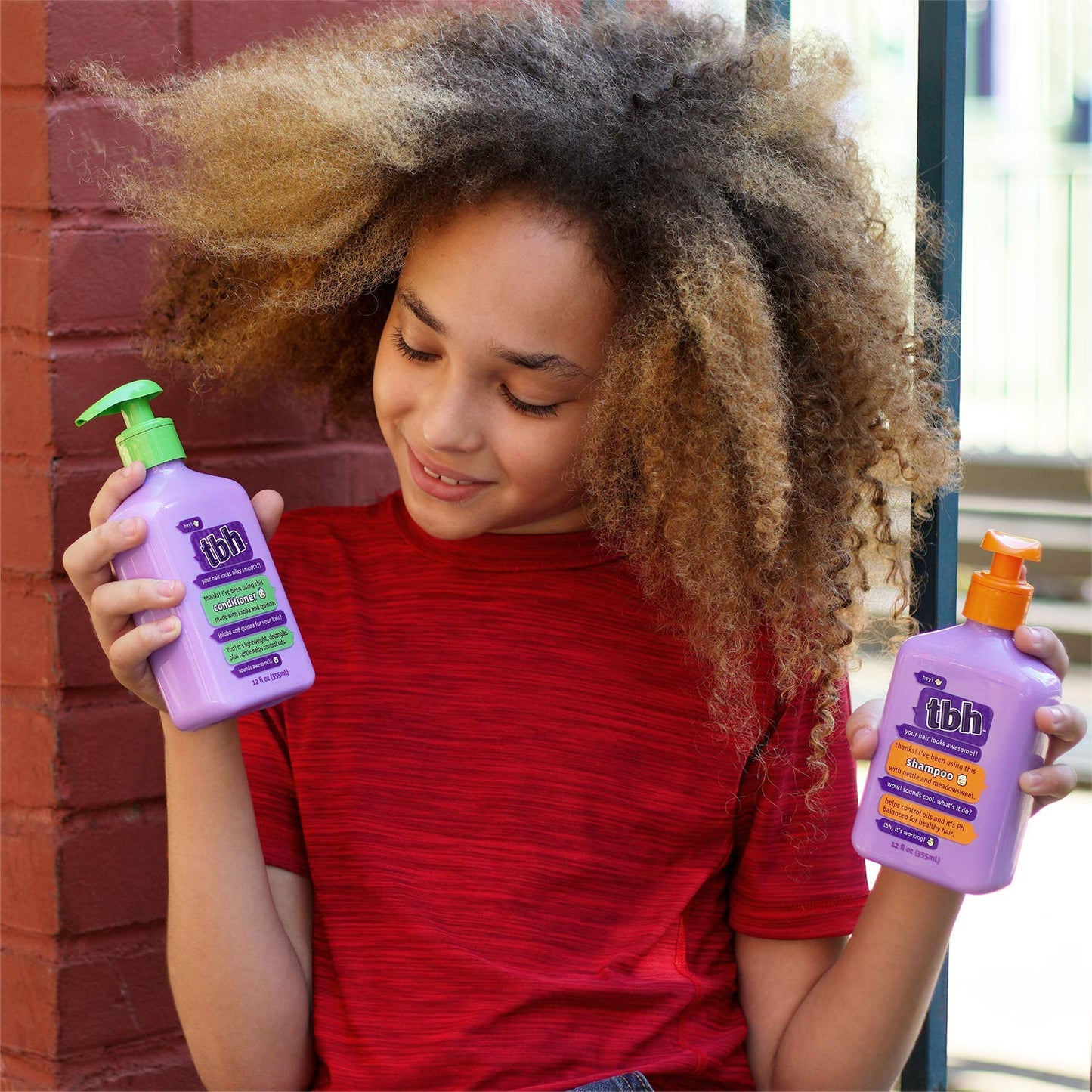 TBH Teen & Kids Conditioner- Lightweight and Detangling Hydrating Hair Conditioner for Dry, Oily, Fine, Curly, and All Hair Types - Tween and Kids Hair Conditioner - Sulfate, Paraben Free - 12 oz