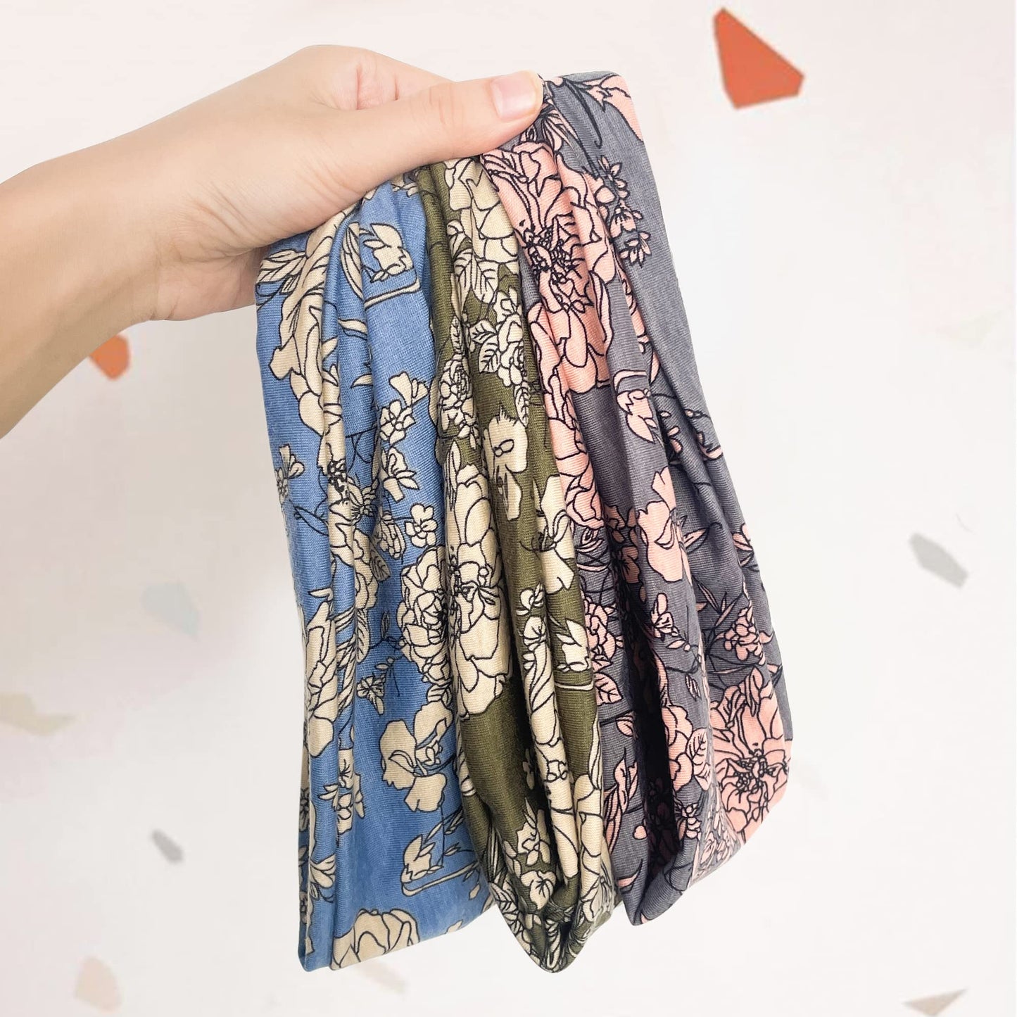 Jesries Headbands for Women Non Slip Turban Hair Wrap Elastic Hair Bands Running Headwrap Sweat Yoga Head Bands for Girls