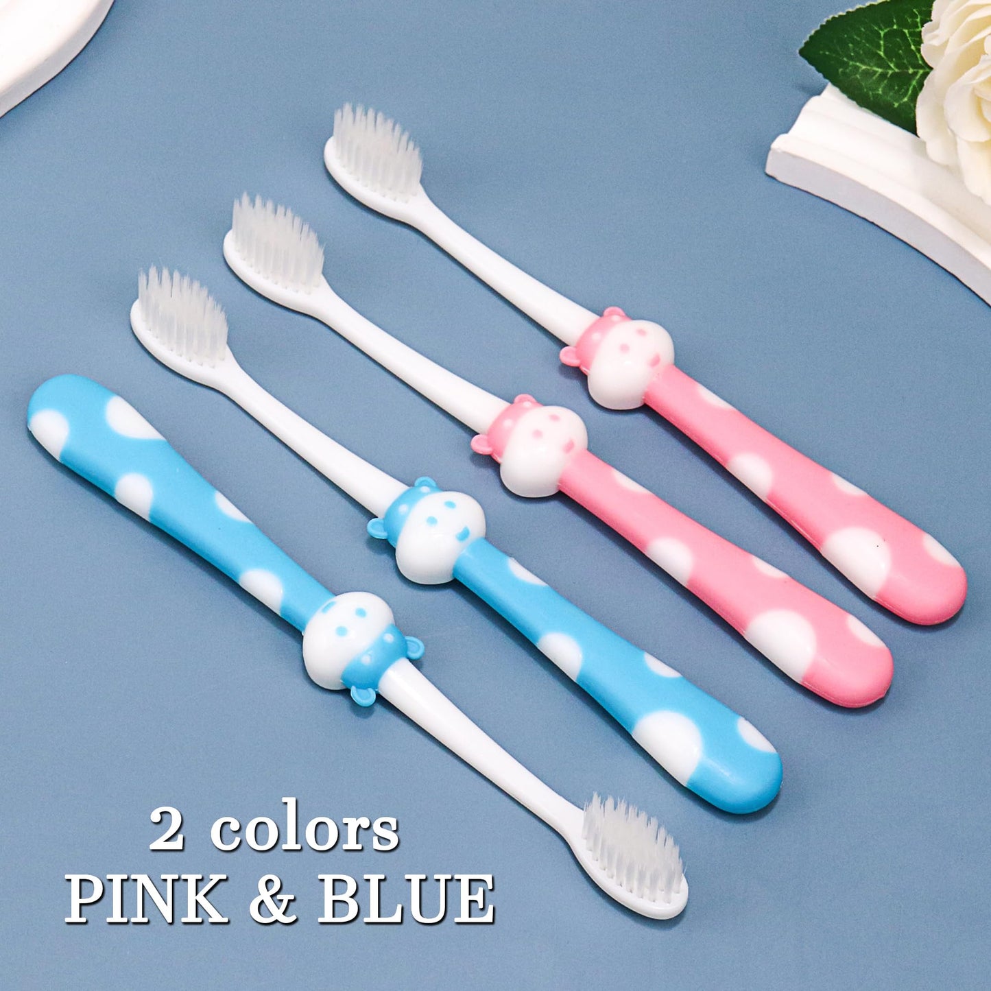 Gisdo 200 pcs Disposable Kids Toothbrush Bulk Individually Wrapped, Toddler Toothbrushes for Kid Age 2+ Children Toothbrush Set Soft Bristles Boys Girls Toothbrush