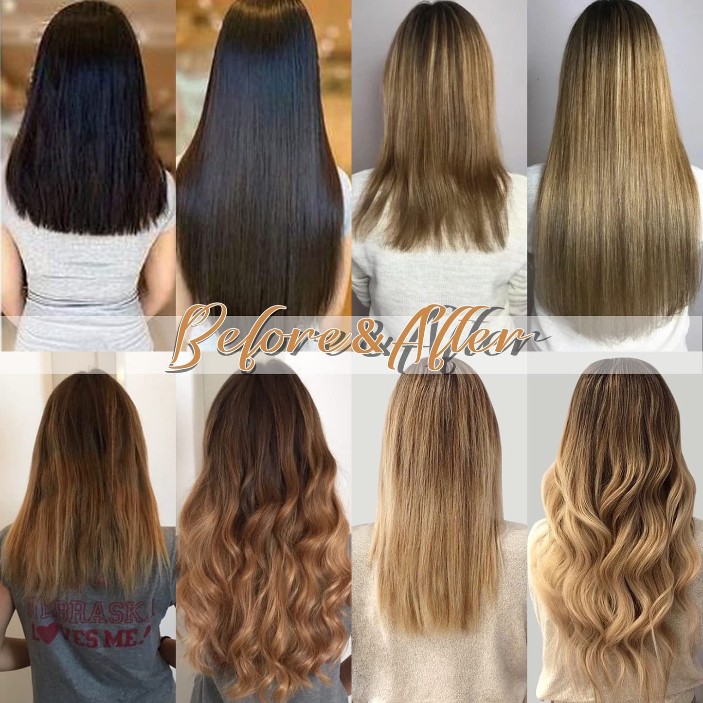 Tape in Hair Extensions Human Hair 4/27 Highlight Brown Straight Tape in Human Hair Extensions Adhesive Glue on Premium Quality Silky Invisible Seamless Skin Weft 22 inches 20pcs 50g/pack