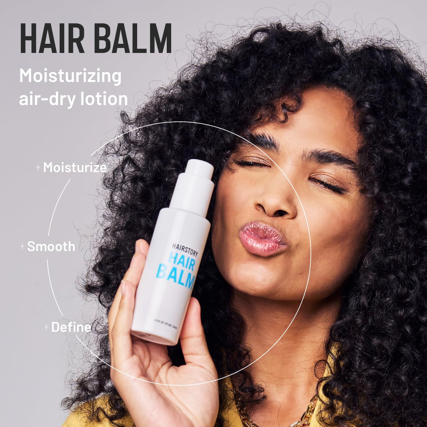 Hairstory Anti-Frizz Kit for Oily & Fine Hair, New Wash Deep & Hair Balm with Massaging Scalp Brush, Cleansing Cream with Leave-In Conditioner, Clarifies Scalp & Smooths Frizz