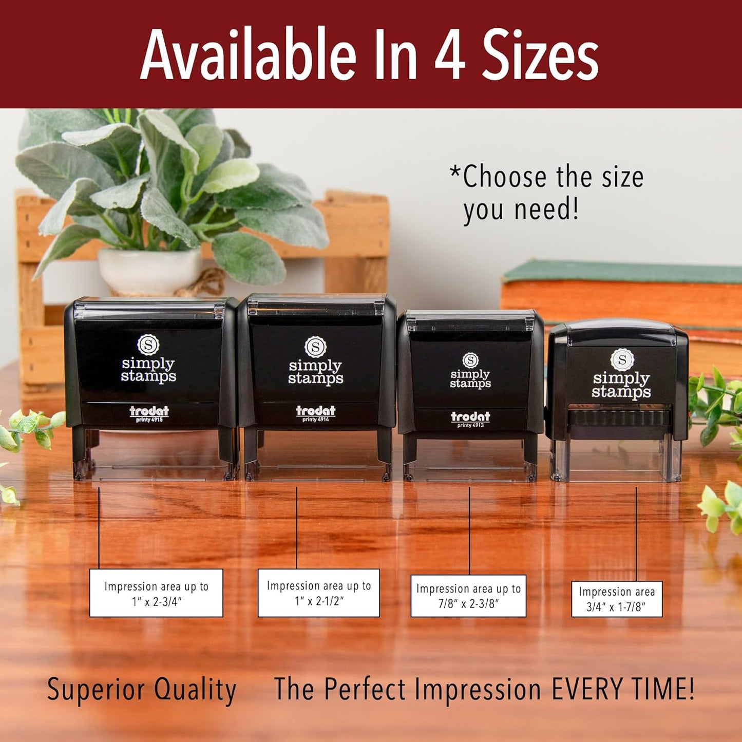 Entered Office Stamp | 4 Different Sizes | 20 Designs | Multiple Color Options | Perfect for Quick Validation of Office Documents (Entered, Xtra Large)