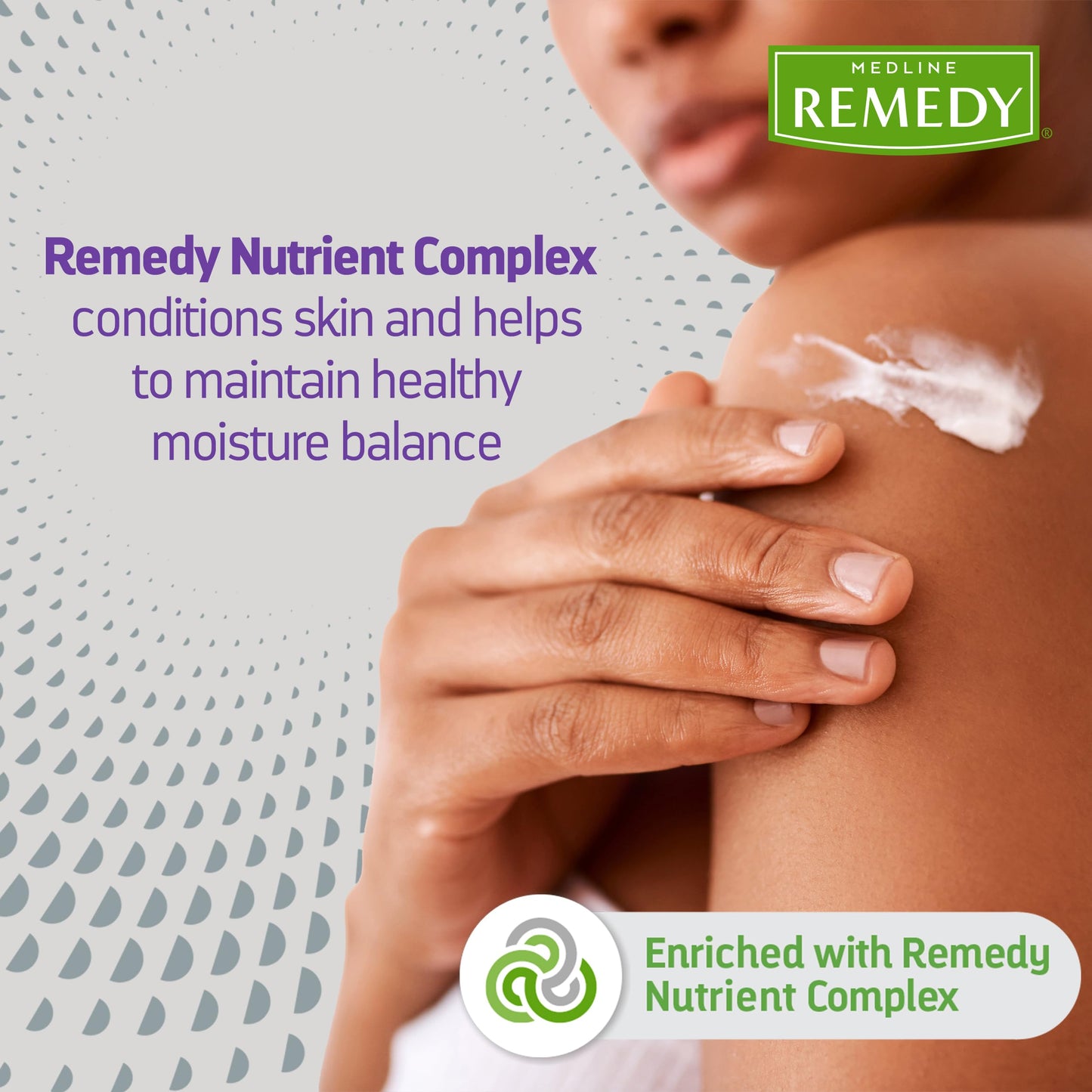 Medline Remedy Specialized Skin Cream, Scented, Advanced Moisturizing Formula for Dry Skin, 4 g Packet, Pack of 144