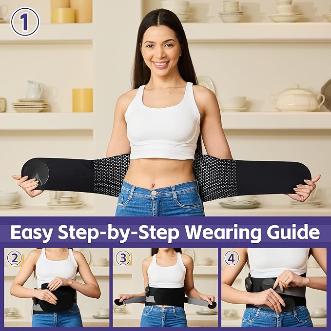 Heating Pad for Back Pain Relief and Pain Relief Massager Combo for Back and Body